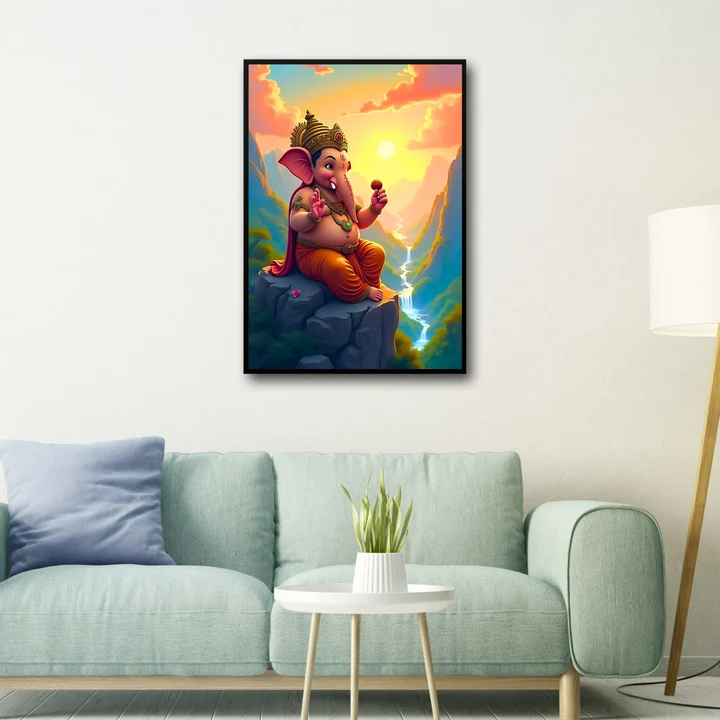 Ganesha Mountain View Frame