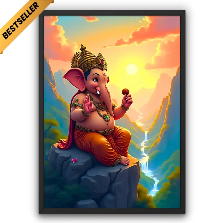 Ganesha Mountain View Frame