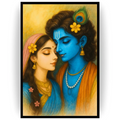 Eternal Embrace Krishna & Radha Frame