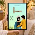 Couple crossword Puzzle Wall Frame